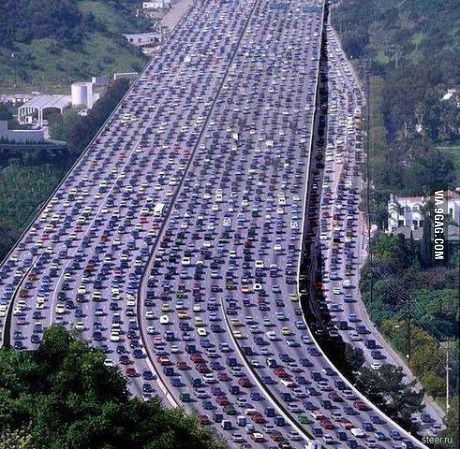traffic, car, highway, asia, gridlock