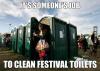 meme, toilet, portapotty, festival, job