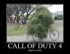 call of duty, motivation, bicycle, camouflage, plant, bush, wtf