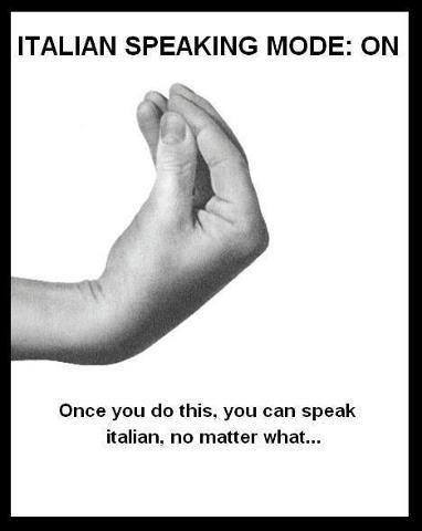 italian speaking mode on, once you do this, you can speak italian no matter what