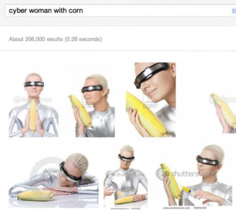 cyber women, corn, google, images, wtf, stock images