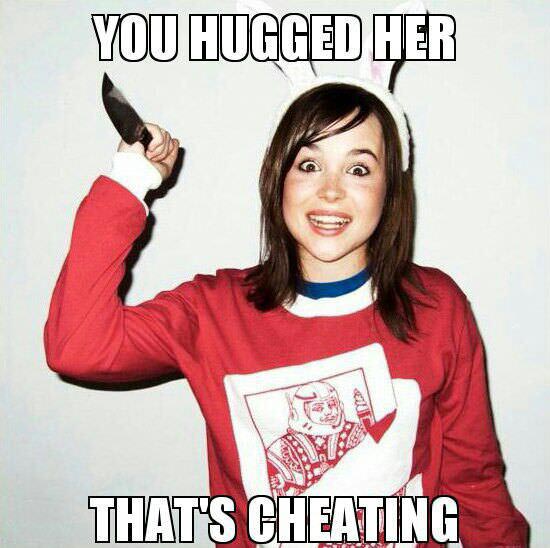 meme, overly attached girlfriend, hug, cheating