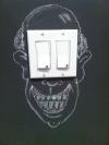 light switch, art, hacked irl, eyes, face, creepy