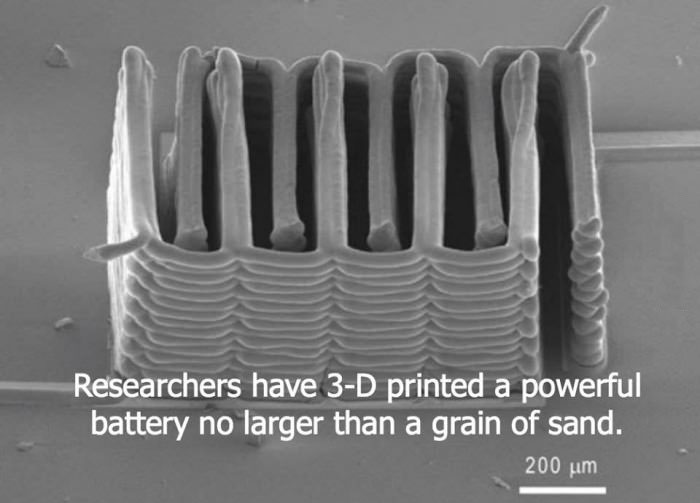science, researchers, 3d printer, battery, micro