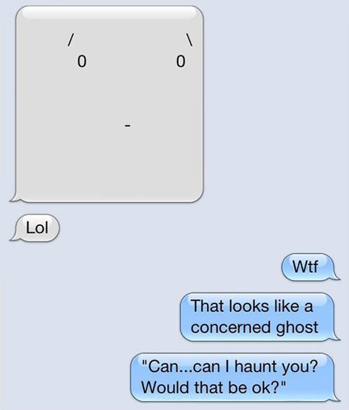 iphone, ghost, concerned