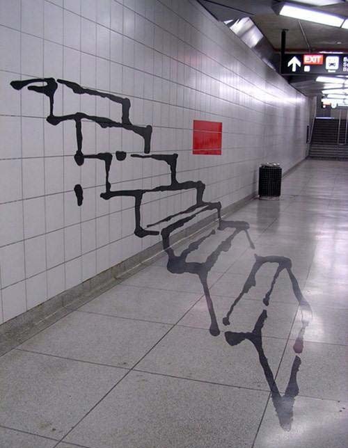 street art, 3d, stairs, perspective, optical illusion