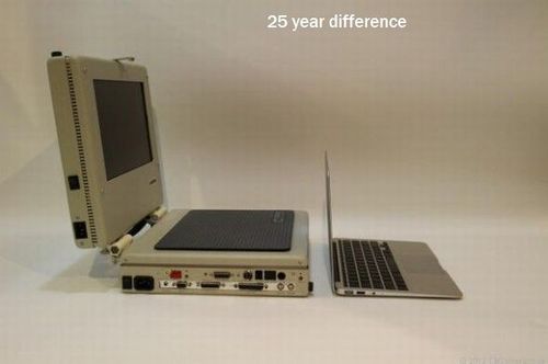 laptop, technology, evolution, 25 years, macbook air