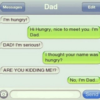 iphone, dad, sarcasm, name