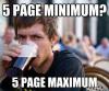 university, meme, beer drinking college student, page minimum, maximum