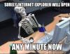 meme, skeleton, computer, headset, internet explorer