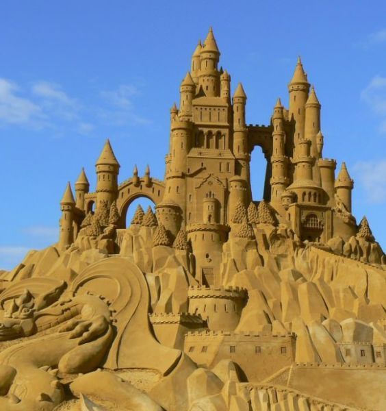 sand castle, art, sculpture, win