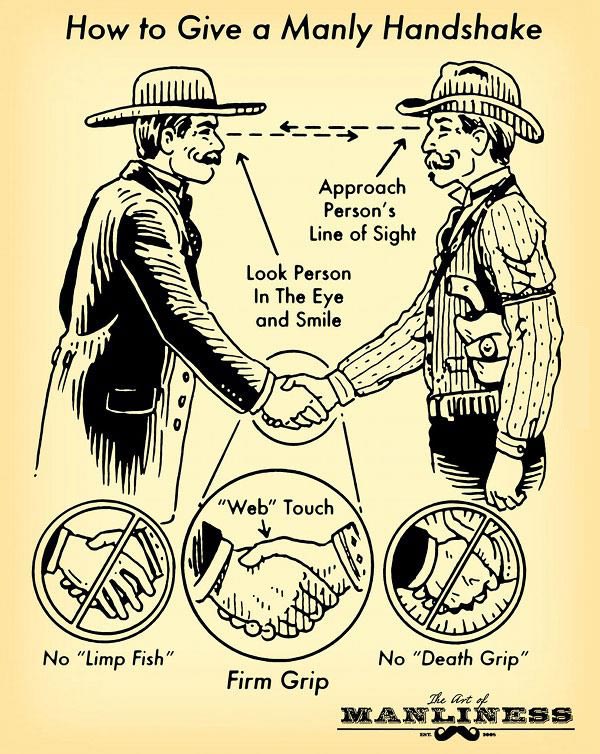 hand shake, how to, manly, guide, instructions