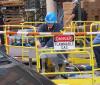 construction worker, fail, danger, sign, flammable gas, cigarette