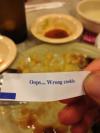 oops wrong cookies, lazy fortune cookie fortune