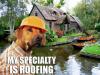 dog, pun, wordplay, construction helmet, meme, roofing
