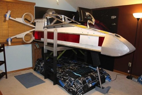 bunk bed, x-wing, star wars, win