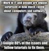 confession bear, it, google, tutorials, meme