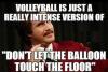 meme, ron swanson, the anchorman, volleyball, balloon, floor