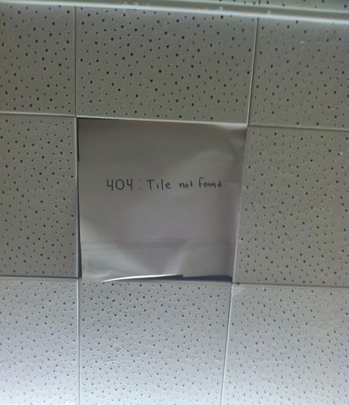 error 404 tile not found, ceiling, lol