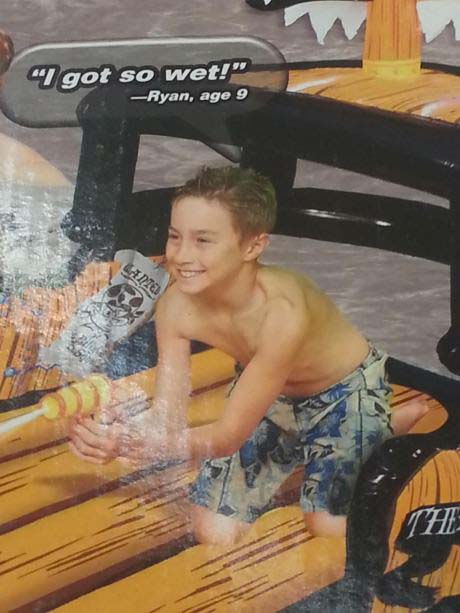 i got so wet, suggestive tagline for waterpark, wrong