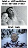 shower, couple, expectation, reality, freezing, the shinning