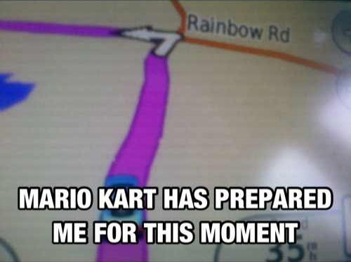 mario kart, rainbow road, meme, map
