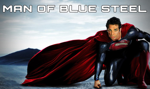 superman, blue steel, zoolander, mashup