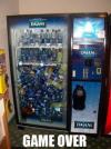 vending machine, drinks, game over, lol, meme