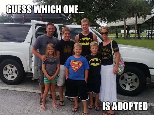 adopted, meme, batman, superman