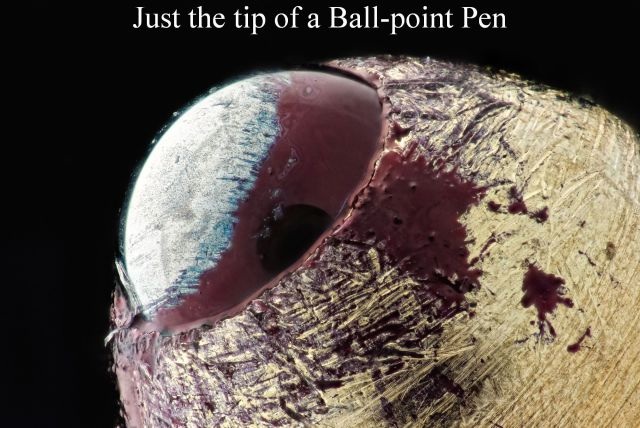 ball point pen, macro, tip, ink
