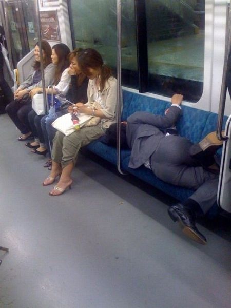 public transportation, sleep, lol