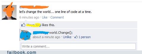 facebook, programming, code, change the world