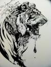 tattoo, art, tiger