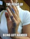 meme, perks of being left handed, pen ink, stain