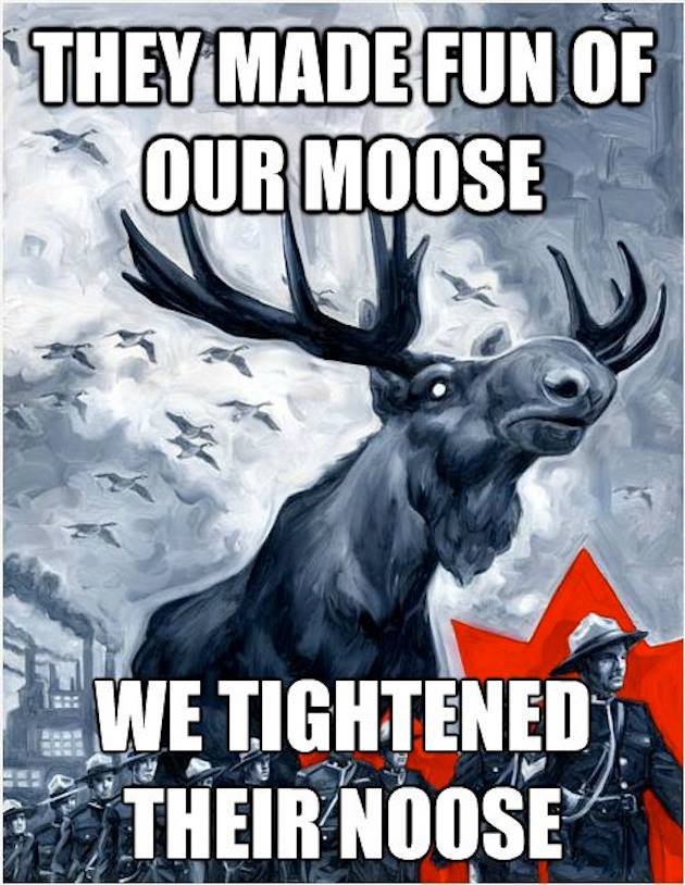 canada day, moose, noose, meme