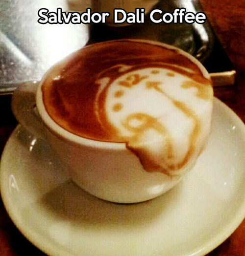 coffee, clock, melt, salvador dali