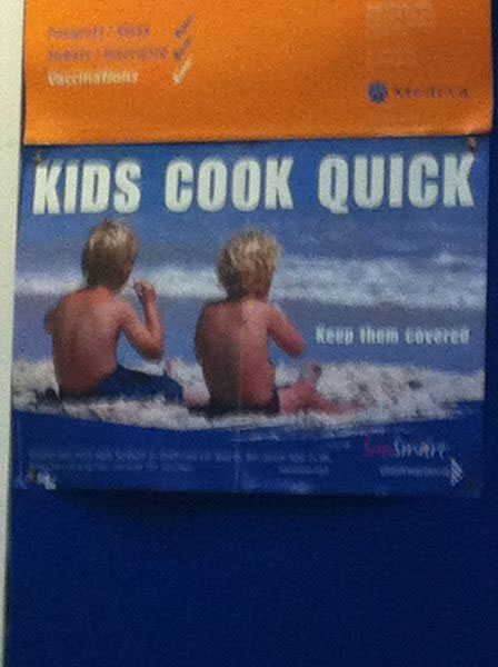 kids cook quick, wtf, product, sun tan lotion