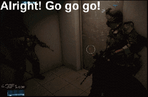 first person shooter, game, door, fail, lol, gif
