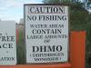 sign, water, no fishing, wtf