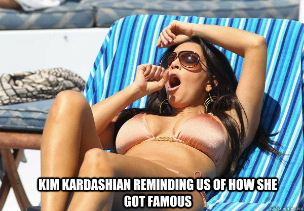 kim kardashian, meme, how she got famous