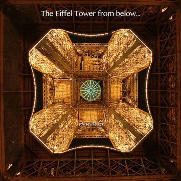 eiffel tower from below, monument, paris