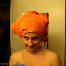 gif, cat, towel, head, lol