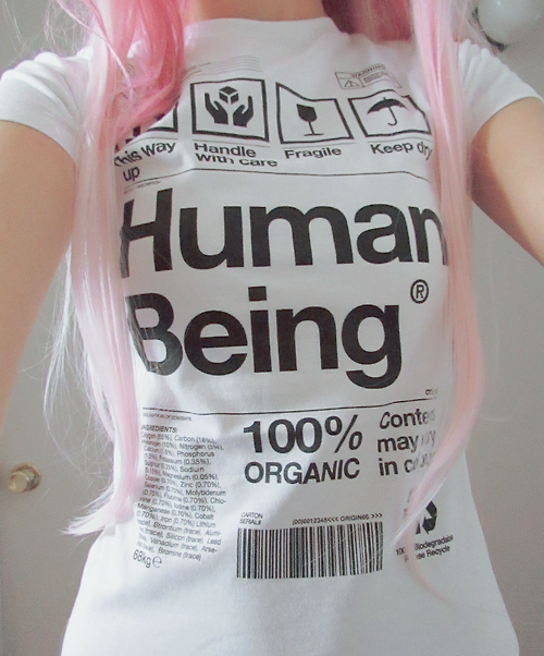 tshirt, human being, organic