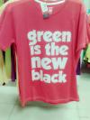 green is the new black, red, white, tshirt, wtf