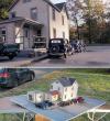 perspective, house, cars, miniatures