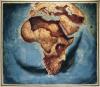africa, skull, head, art, map