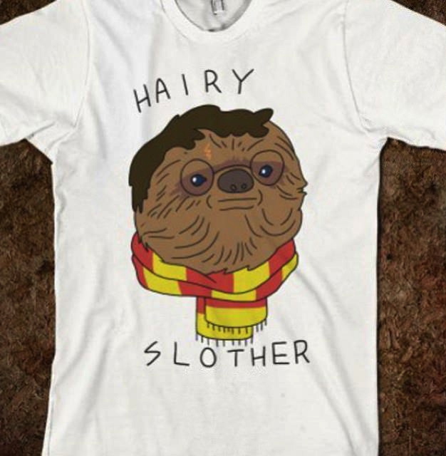 harry potter, sloth, wordplay, hairy slother