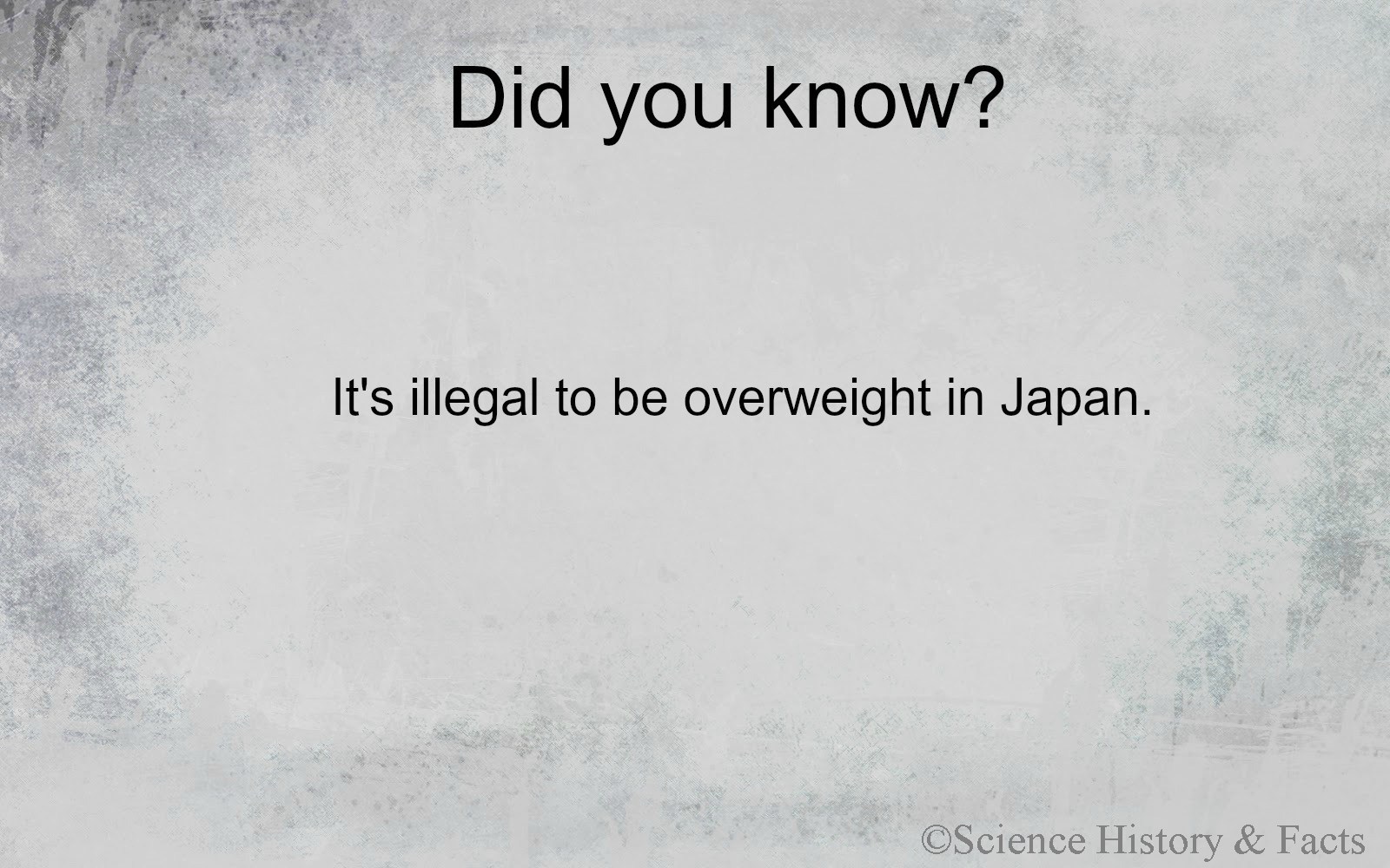dyk, illegal to be overweight, japan