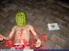 water melon, face, underwear, lying on floor, wtf