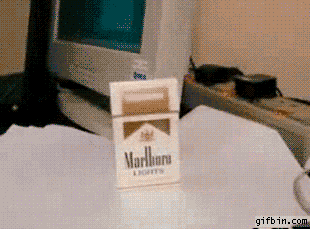 gif, cigarette pack, transformer, stop motion animation